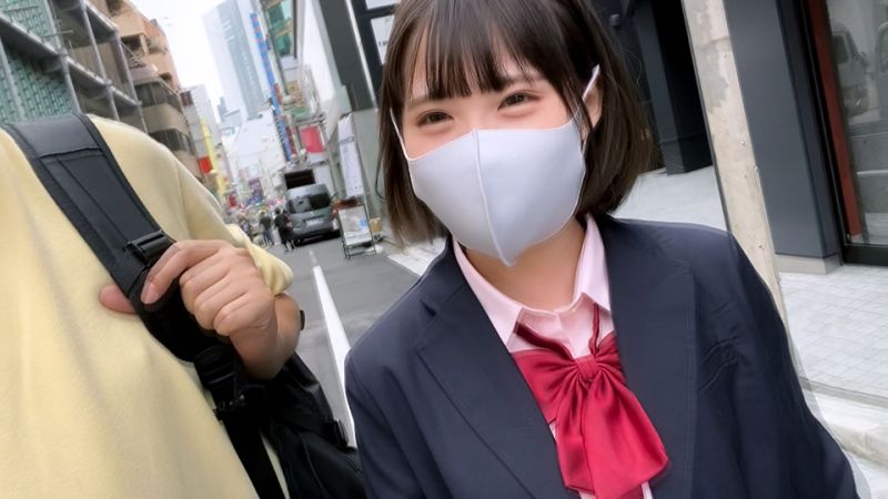 【個人撮影】激シコ！！可愛すぎる美巨乳J〇18才 小太りおじさんに生ハメ中出しされる